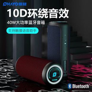 雷登X20蓝牙音箱大音量超重低音炮环绕立体声可插U盘户外无线音响