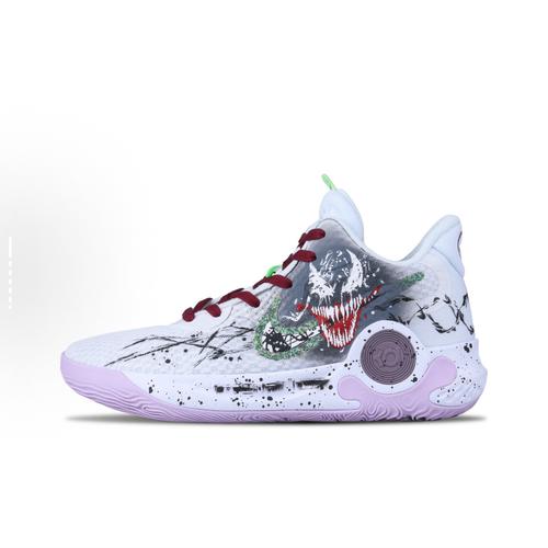 耐克球鞋定制Nike KD Trey 5 IX五杀摇滚毒液归来黑白男子篮球鞋