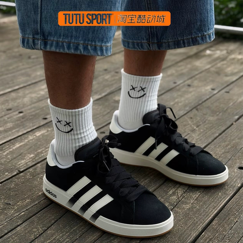 定制球鞋Adidas Grand Court Base 00s 幸运之草低帮男女同款板鞋