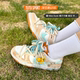 定制Nike 手绘字母 Dunk 球鞋 Low 橘子方糖 潮流复古男女低帮板鞋