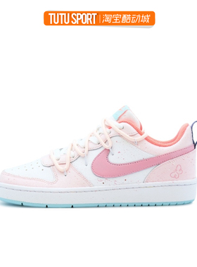 球鞋定制 Nike Court Borough Low晚睡仙女 手绘涂鸦女子低帮板鞋