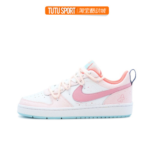 球鞋定制 Nike Court Borough Low晚睡仙女 手绘涂鸦女子低帮板鞋