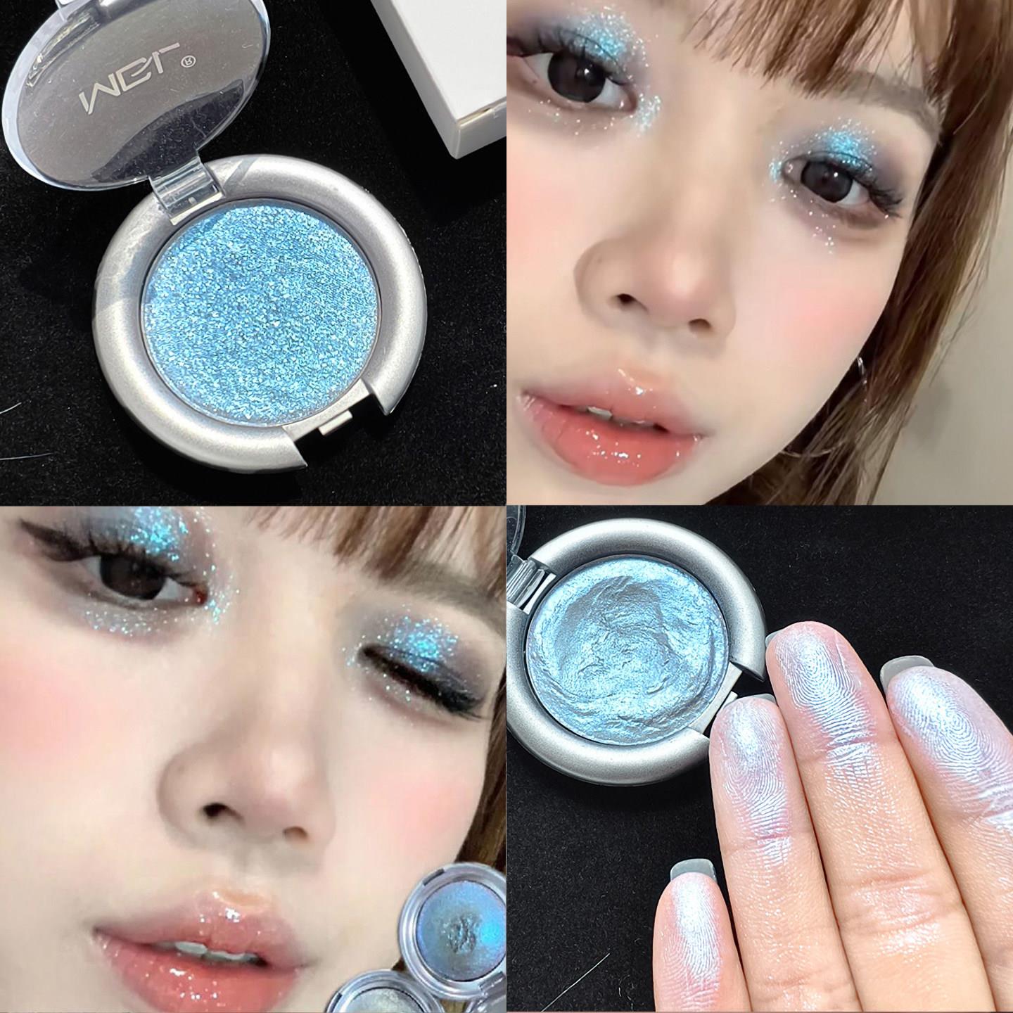MGL单色土豆泥眼影 多用透底爆闪绿眼头持久不晕染提亮网红变色龙