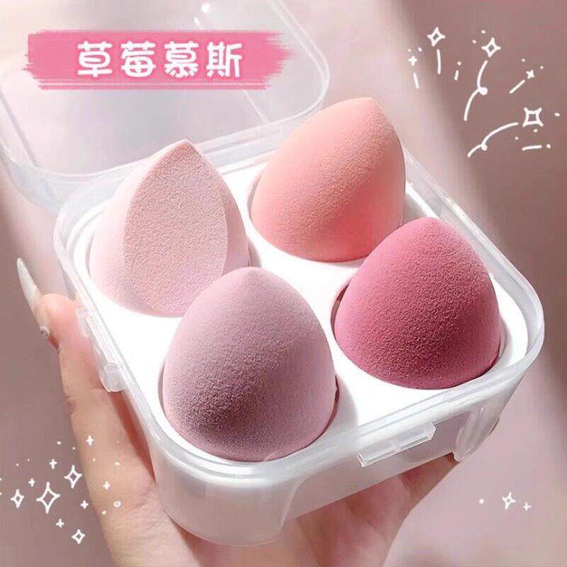 美妆蛋不吃粉超软粉扑彩妆粉底海绵化妆蛋切面球干湿两用