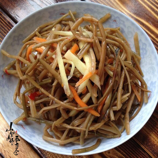 凉拌地瓜梗 250克 泰顺特产一店 番薯梗 腌制地瓜梗叶 农家自制