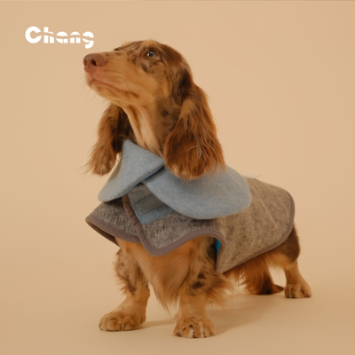 Chang|温室花朵羊毛大衣|腊肠犬衣服