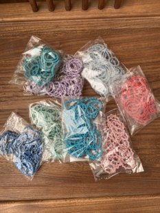 出口外单彩色头绳女款 高级感扎头发圈高弹力耐用橡皮筋儿童发绳