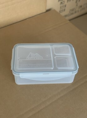 出口美国正品便携式1.1L长方形保鲜盒零食分装盒