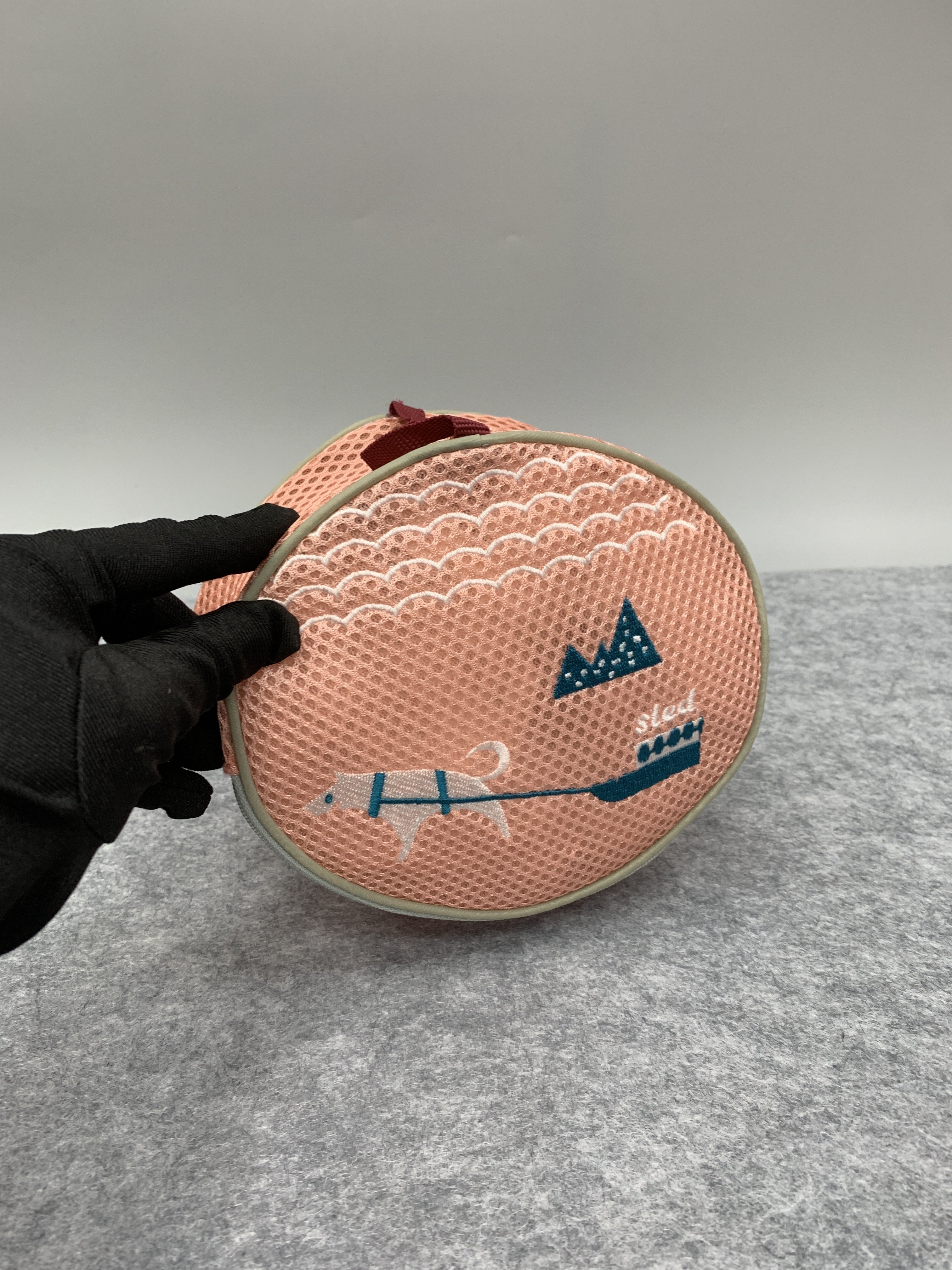 日单网状镂空化妆品收纳袋杂物整理袋少女感刺绣包,收纳整理,护洗袋,淘宝优惠券,粉丝福利购,淘宝优惠卷