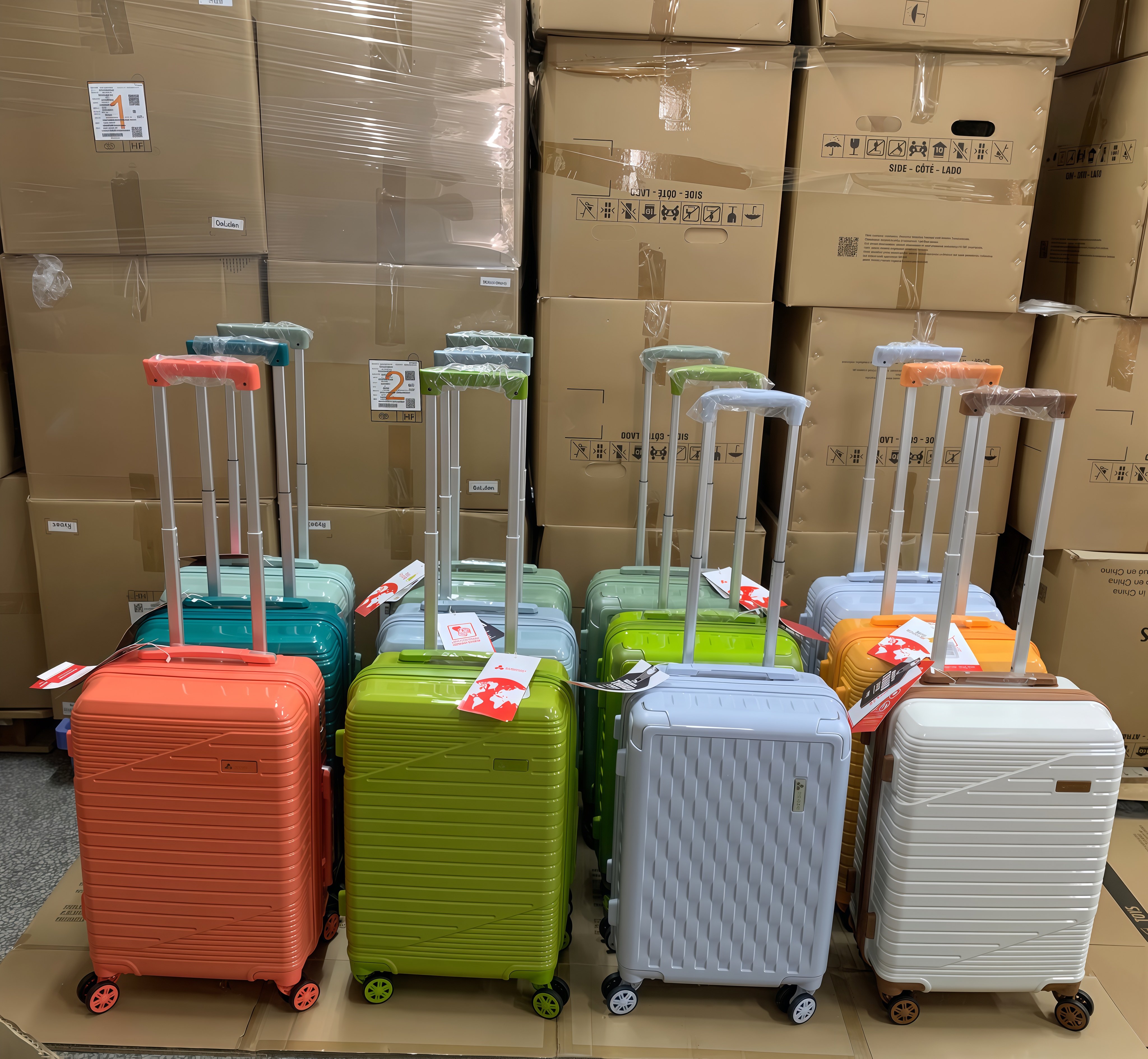 出口美国外单货行李箱拉杆箱女20寸静音万向轮男拉链旅行登机