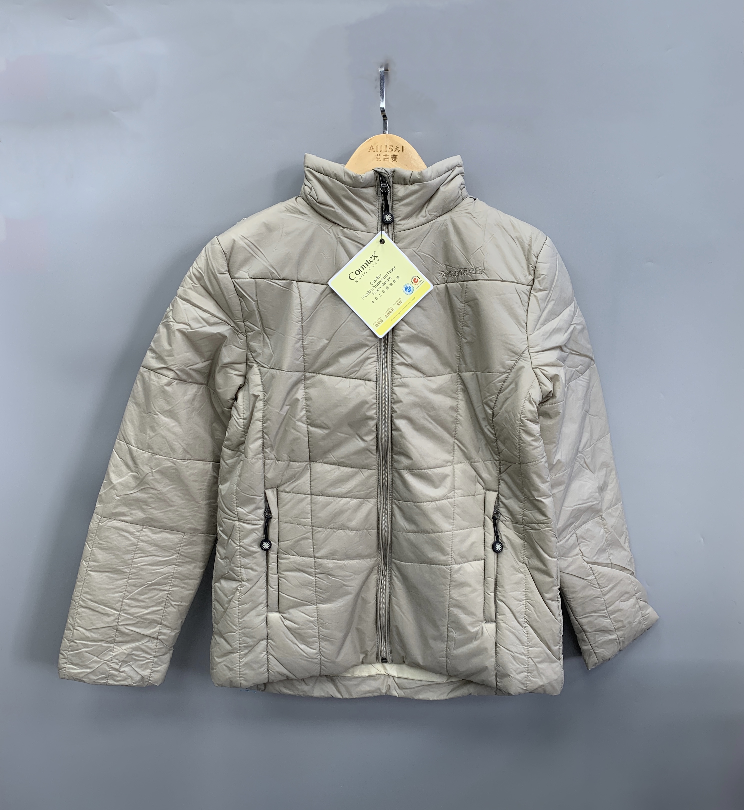 出口外单高级尾货绒羽绒服户外服保暖外套男冬