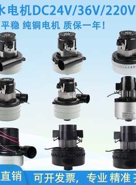 洗地机配件吸水电机直流24V500W36V600W真空吸力马达抽吸电机风机
