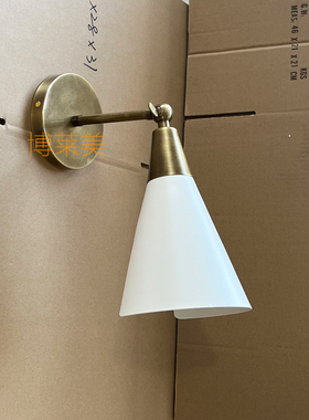 卧室床头壁灯黄铜Athena Calderone同款仿古