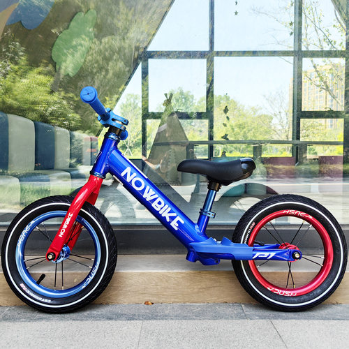 nowbike 12寸儿童平衡车滑步车超轻铝合金车架竞速泵道比赛2-6岁