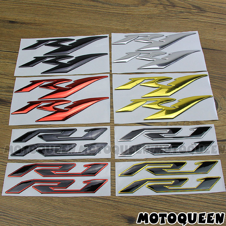 适用YZF1000雅马哈YZF-R1摩托车装饰油箱导流罩外壳标志贴纸贴花