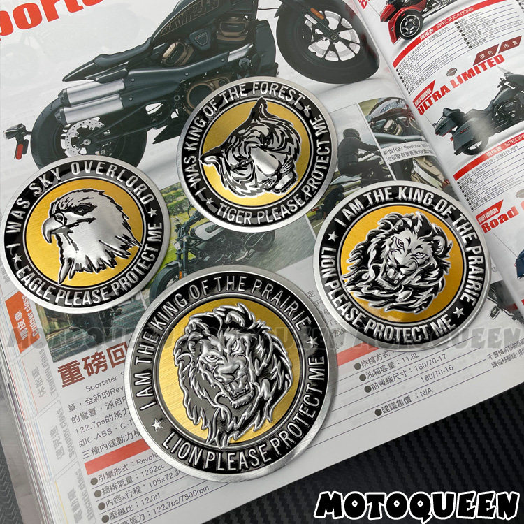 摩托车贴纸MOTOQUEEN金属车标