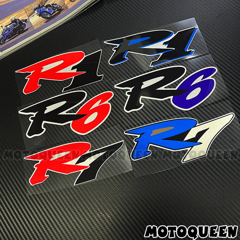 适用雅马哈YZF R1 R6 R7贴纸摩托车改装拉花车身外壳侧板装饰贴画