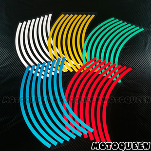 适用USR125铃木UY125小海豚望江魔童05车轮贴花钢圈轮胎反光贴纸