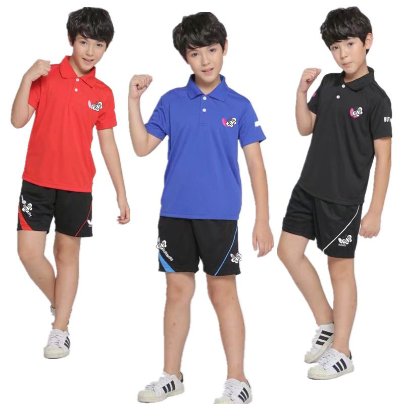 儿童乒乓球服装 男女童装夏速干小孩羽毛球比赛运动队服批发6026图片