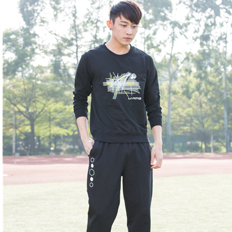 新款秋冬羽毛球服套装卫衣长裤乒乓球衣服秋冬装款棉质长袖长裤