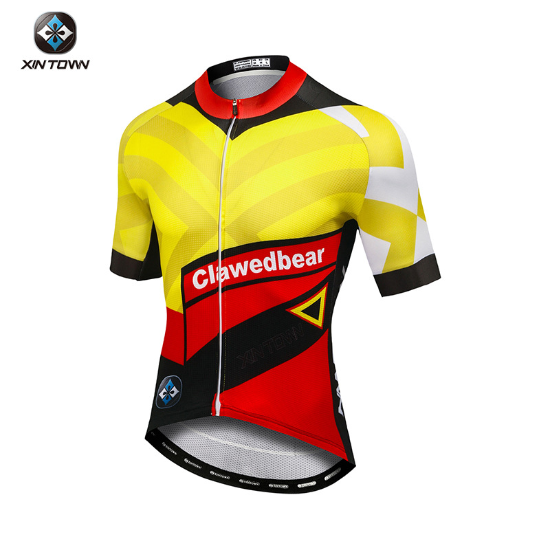 XINTOWN夏季骑行服套装短袖上衣短裤男山地公路自行车衣服单车服