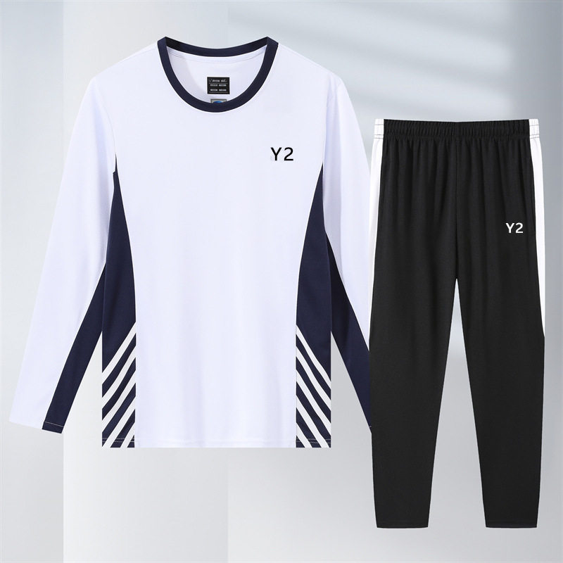 秋冬新款羽毛球服长袖男女款长裤运动套装学生儿童比赛训练服3932