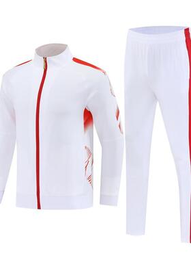 新款秋冬羽毛球服男女同款长袖外套长裤儿童运动比赛服801011