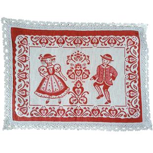 菲诗曼尔盘垫布艺方巾西餐垫隔热垫电话盖巾 30 40 4件包邮棉麻