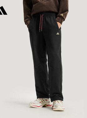 adidas阿迪达斯运动裤男2026春节马年休闲直筒长裤 KE4065 KE4066