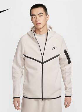 Nike耐克运动外套男2024冬季新款连帽休闲针织训练夹克HV0950-104