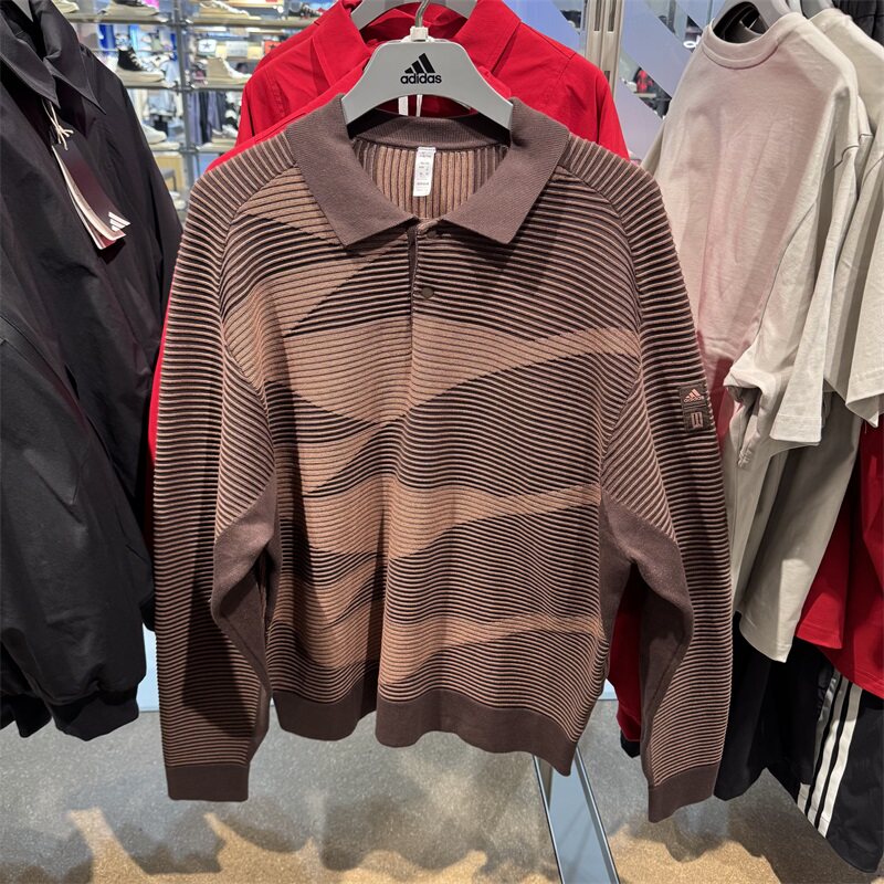 adidas阿迪达斯运动卫衣男2024冬季武极长袖翻领休闲套头衫JI8720