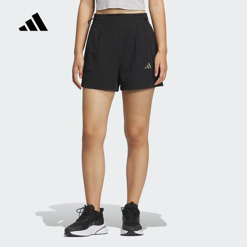 adidas阿迪达斯女裤2025夏季新款跑步训练速干透气梭织短裤JM8826