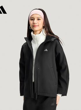 adidas阿迪达斯外套女子加绒连帽梭织夹克KS2782 KS2761  KS2783