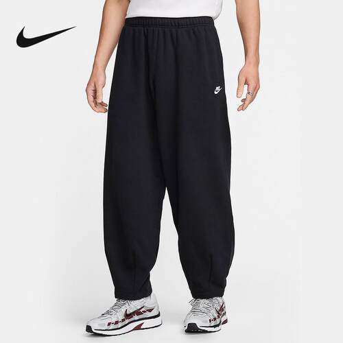Nike耐克男裤24冬季新款宽松卫裤休闲针织保暖运动长裤HJ1823-010
