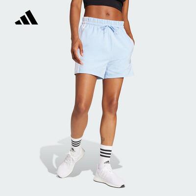 adidas阿迪达斯女裤2025夏季新款三条纹休闲透气运动短裤 JD0911