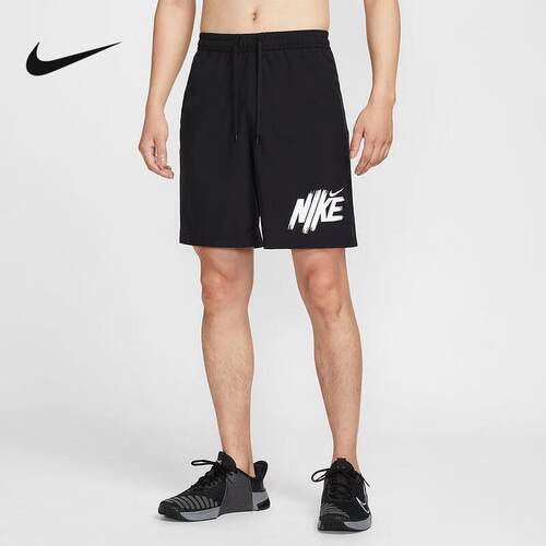 Nike耐克运动短裤男25夏季新款训练印花透气速干五分裤HV0385-010