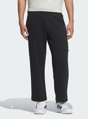 Adidas阿迪达斯运动裤男2025春季蛇年新款直筒休闲宽松长裤JM1010