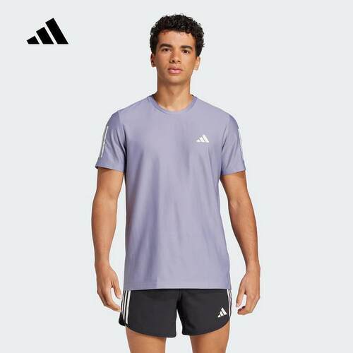 adidas阿迪达斯短袖男25春季新款运动休闲速干圆领透气T恤JC9796