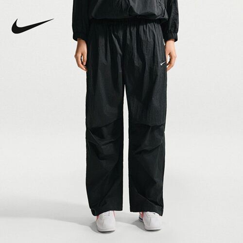NIKE耐克女裤2026夏季透气宽松抽绳收口裤梭织运动长裤IO3377-010