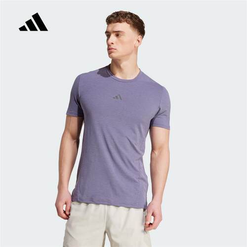 adidas阿迪达斯短袖男子2025夏季跑步训练速干透气运动T恤JX3289