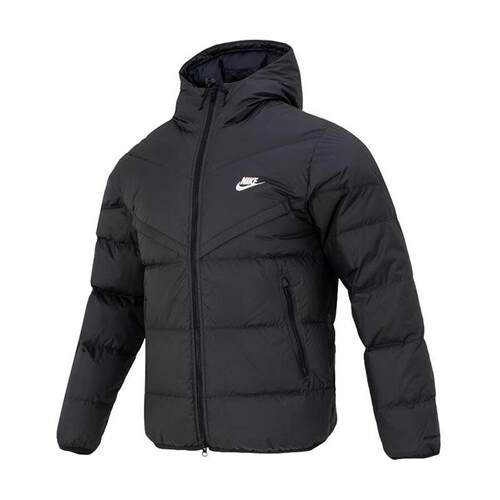 NIKE耐克STORM-FIT男羽绒服24冬新款短款连帽保暖夹克FB8178-010
