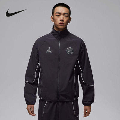 Nike耐克外套男2026春新款Jordan梭织立领休闲运动夹克IF3798-018