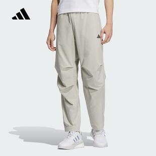 薄款 adidas阿迪达斯运动裤 男2025夏季 新款 KC3093 速干梭织休闲长裤