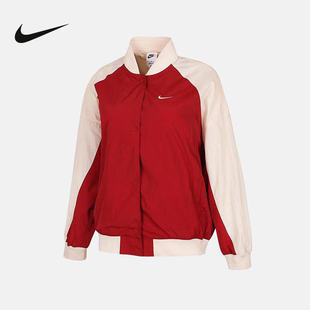 立领休闲梭织防风运动夹克IF0333 613 新款 NIKE耐克外套女2026春季
