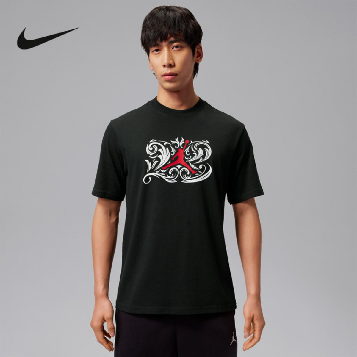 Nike耐克短袖男装秋季新款Jordan休闲运动速干印花T恤 IV2440-010