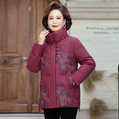 正品撤柜冬装白鹅绒羽绒服2025新款女款中老年中长款洋气外套