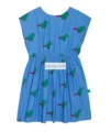 Wyn Blue Bird All-Over Printed Sleeveless Dress