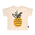 Lmh Beige Pineapple Short-Sleeved T-Shirt