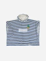 Bo Blue Striped Hooded Bathrobe