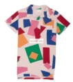 Wyncolor Block Polo Collar Dress